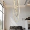 Đèn chùm pha lê thông tầng cao cấp 86542